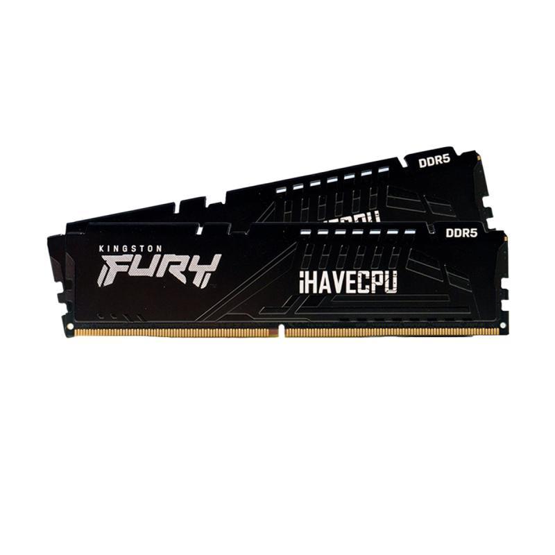 RAM (แรม) KINGSTON FURY BEAST x iHAVECPU 16GB (8x2) DDR5 5200MHz BLACK (KF552C40BBK2-16CLLB)
