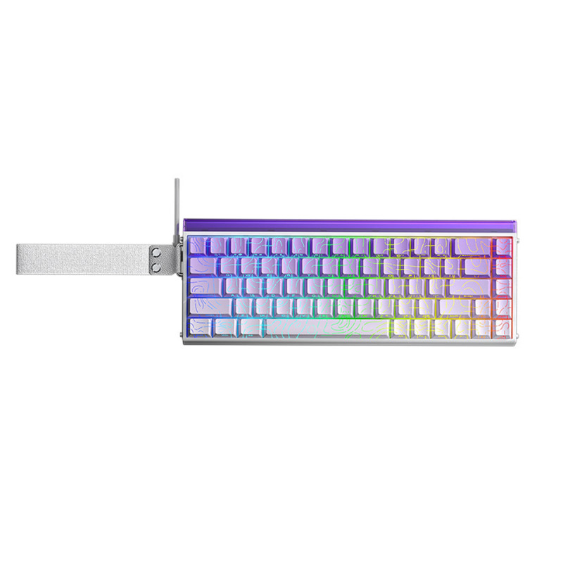 KEYBOARD (คีย์บอร์ด) AULA HERO68 HE SIDE PRINTED (GRADIENT PURPLE) NEPTUNE MNT SWITCH (EN) (2Y)