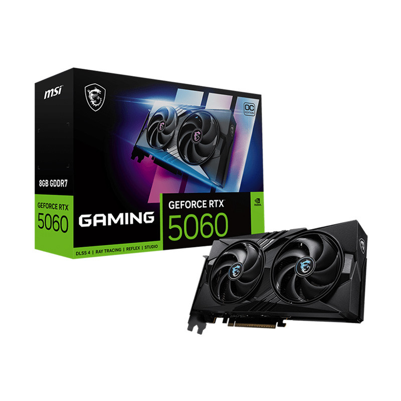 VGA(การ์ดจอ) MSI GEFORCE RTX 5060 GAMING OC 8G - 8GB GDDR7 (3Y)