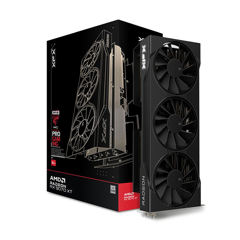 VGA(การ์ดจอ) XFX SWIFT RADEON RX 9070 XT - 16GB GDDR6 (RX-97TSWF3B9) (3Y)