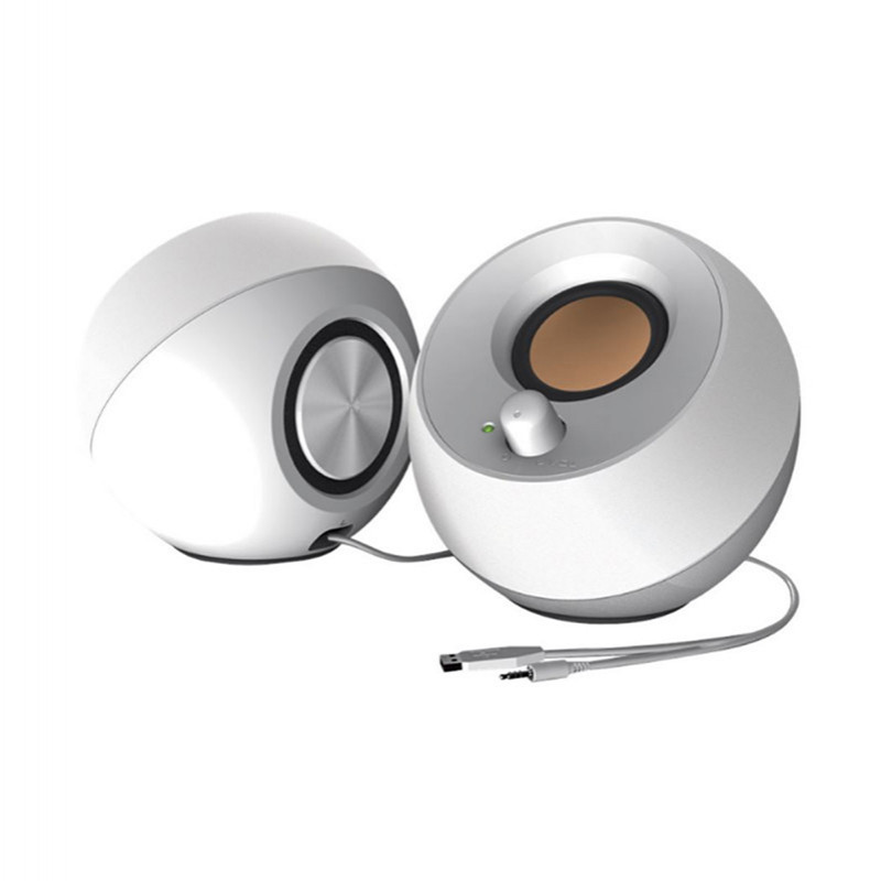 SPEAKER (ลำโพง) CREATIVE PEBBLE 2.0 (WHITE) (1Y)