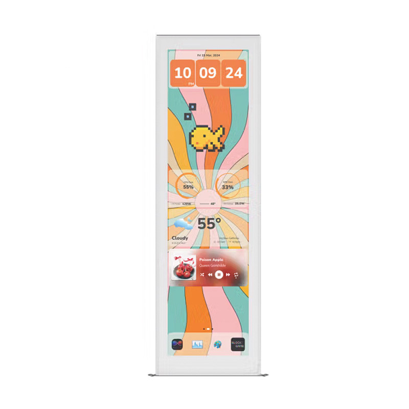 LCD UPGRADE (จอเสริมเคส) HYTE Y70 14.9 LCD TOUCH UPGRADE KIT (WHITE) (3Y)