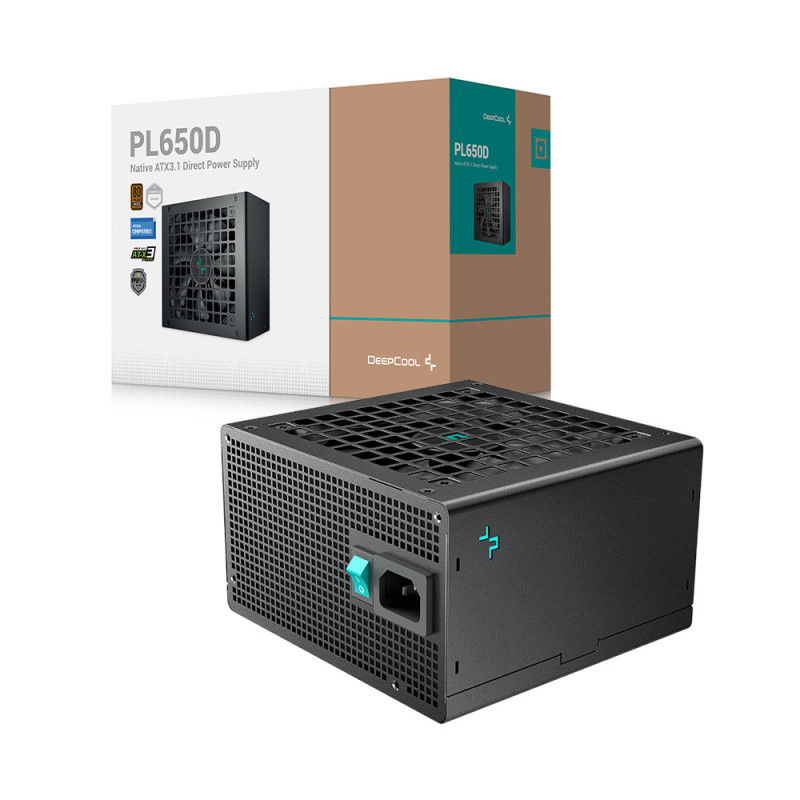 PSU (อุปกรณ์จ่ายไฟ) DEEPCOOL PL650D 650W (80+ BRONZE)(R-PL650D-FC0B-US-V2) (5Y)