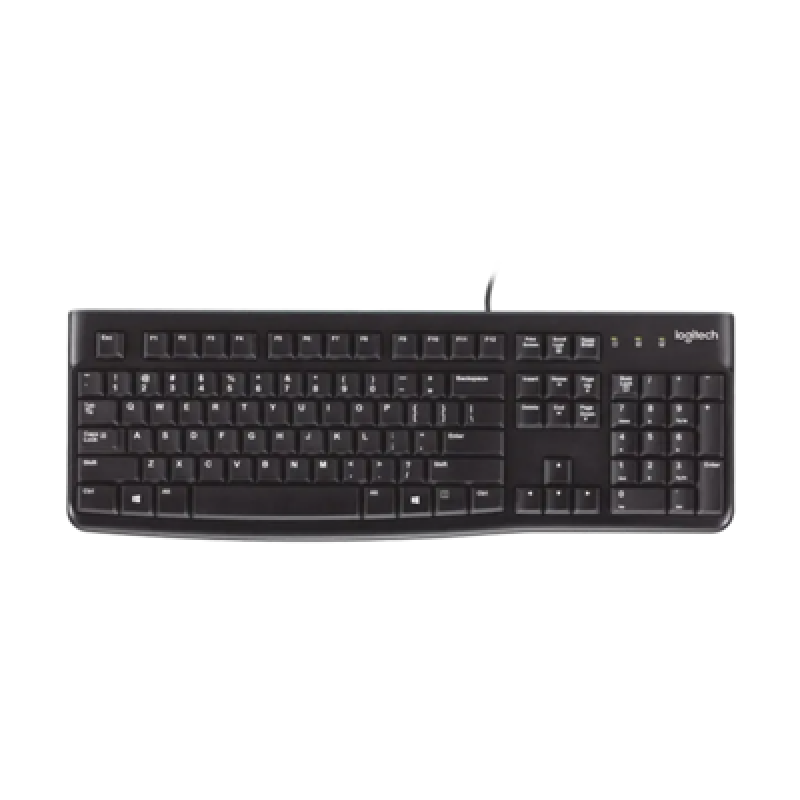 KEYBOARD (คีย์บอร์ด) LOGITECH K120 USB (BLACK) (TH)