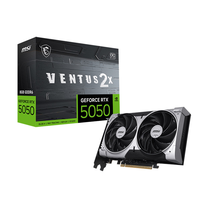 VGA(การ์ดจอ) MSI GEFORCE RTX 5050 VENTUS 2X OC 8G - 8GB GDDR6 (3Y)