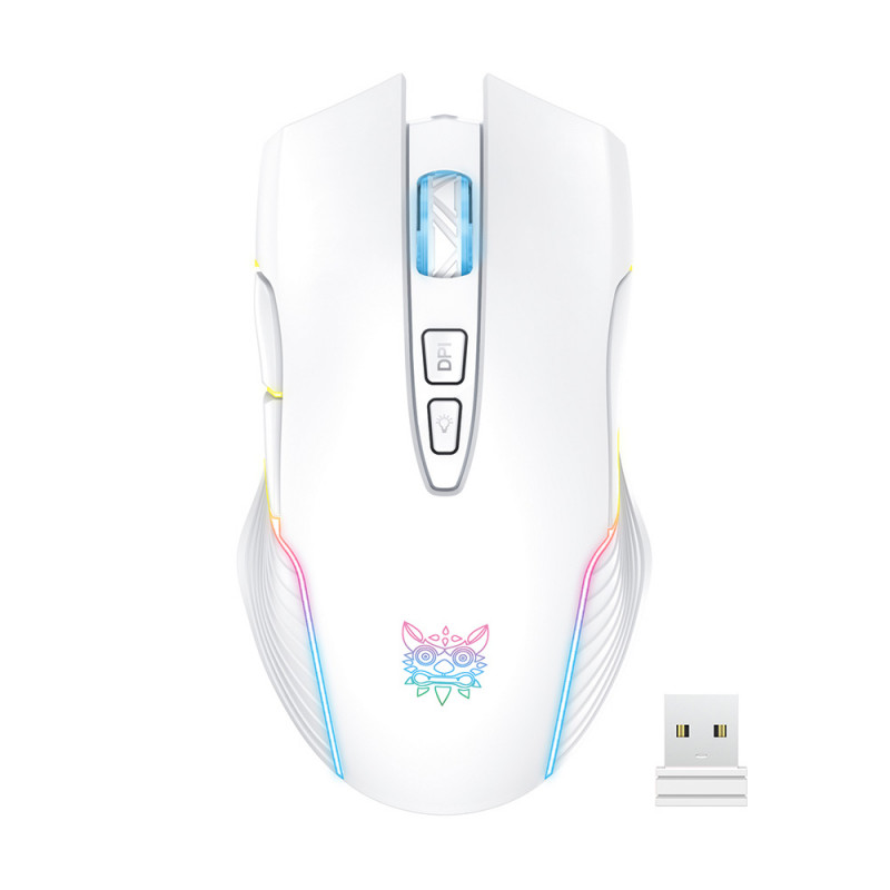 MOUSE (เมาส์) ONIKUMA CW905 WIRELESS : WHITE (2Y)