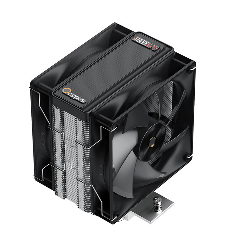 AIR COOLER (ซิงค์ลม) OCYPUS x iHAVECPU DELTA A40 DUAL FAN (BLACK) (2Y)