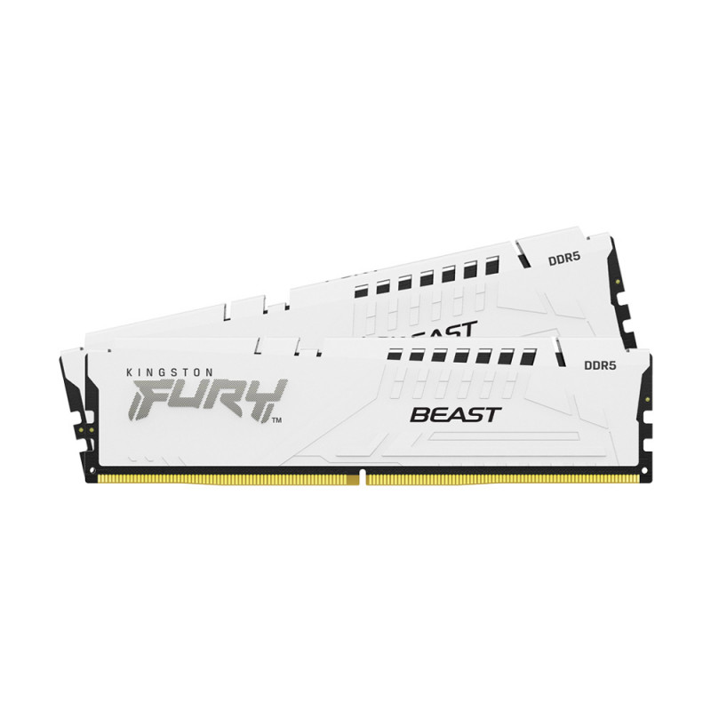 RAM (แรม) KINGSTON FURY BEAST 32GB (16x2) DDR5 5600MHz WHITE (KF556C40BWK2-32) (LT)