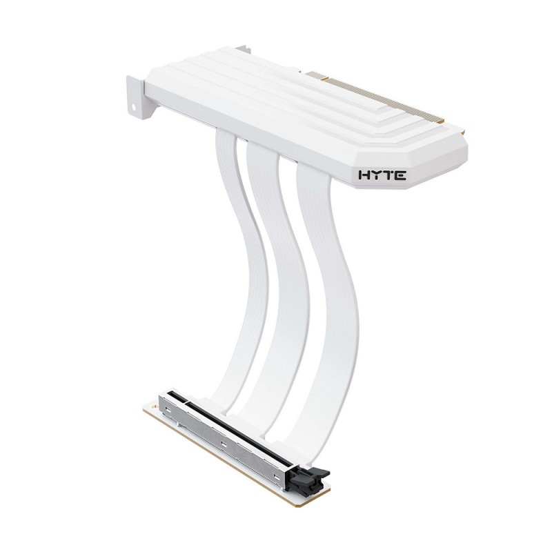 EXTENDER RISER CABLE (สายพีซีไอ) HYTE PCI-E 5.0 x16 RISER CABLE (SNOW WHITE) (3Y)