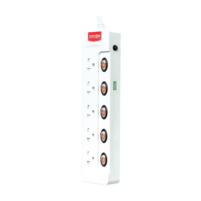 EXTENSION SOCKET (ปลั๊กไฟ) ZIRCON ZC-105 (3เมตร) (3Y)