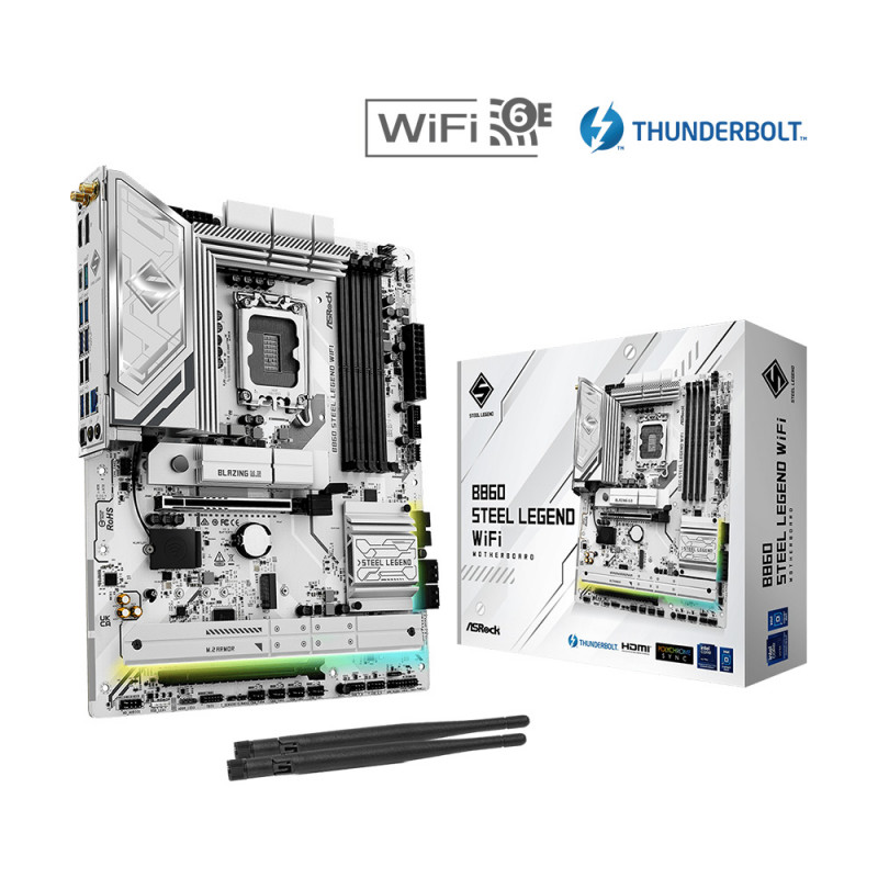 MAINBOARD (เมนบอร์ด)(1851) ASROCK B860 STEEL LEGEND WIFI (3Y)