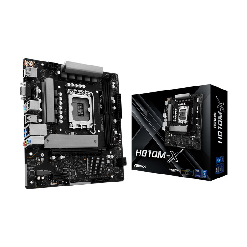 MAINBOARD (เมนบอร์ด)(1851) ASROCK H810M-X (3Y)
