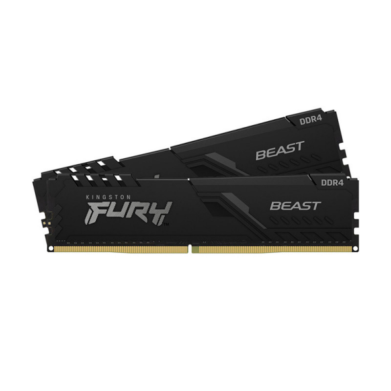 RAM (แรม) KINGSTON FURY BEAST 16GB (8x2) DDR4 3200MHz BLACK (KF432C16BBK2/16WP) (LT)