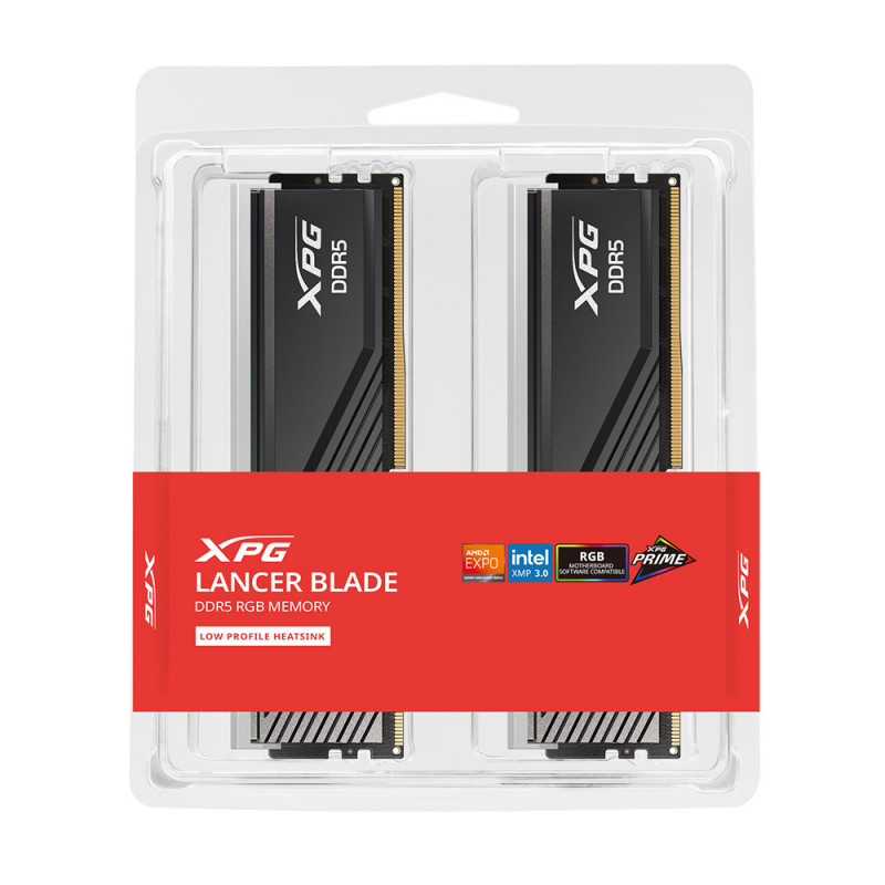 RAM (แรม) ADATA RGB 32GB (16x2) DDR5 6000MHz U-DIMM LANCER BLADE