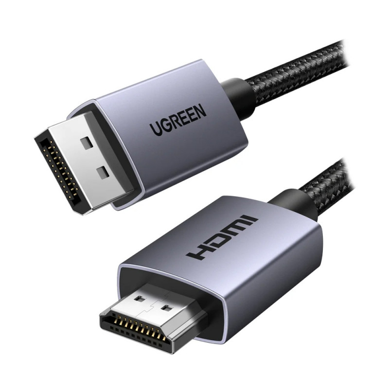 CABLE (สายจอมอนิเตอร์) UGREEN DISPLAY PORT MALE TO HDMI 1.5 METER [35841] (2Y)