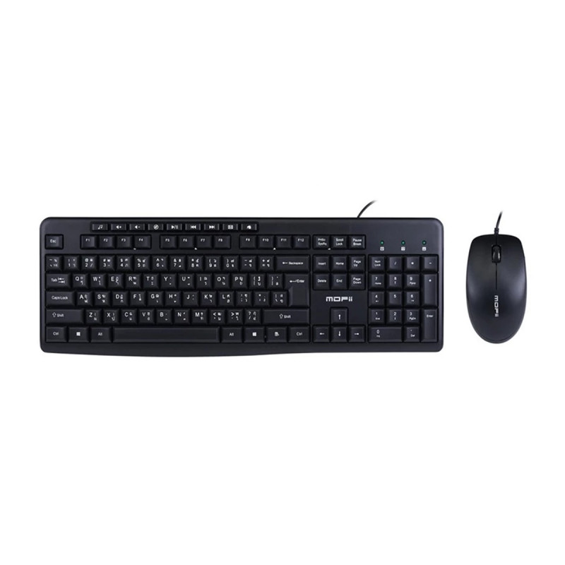 COMBO (คีย์บอร์ด+เมาส์) MOFII DELIGHT WIRED (BLACK) (EN/TH) (1Y)