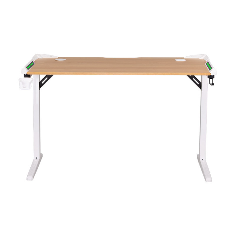 [BY ORDER] GAMING DESK (โต๊ะเกมมิ่ง) NUBWO NDO01 (WHITE WOOD) (1Y)