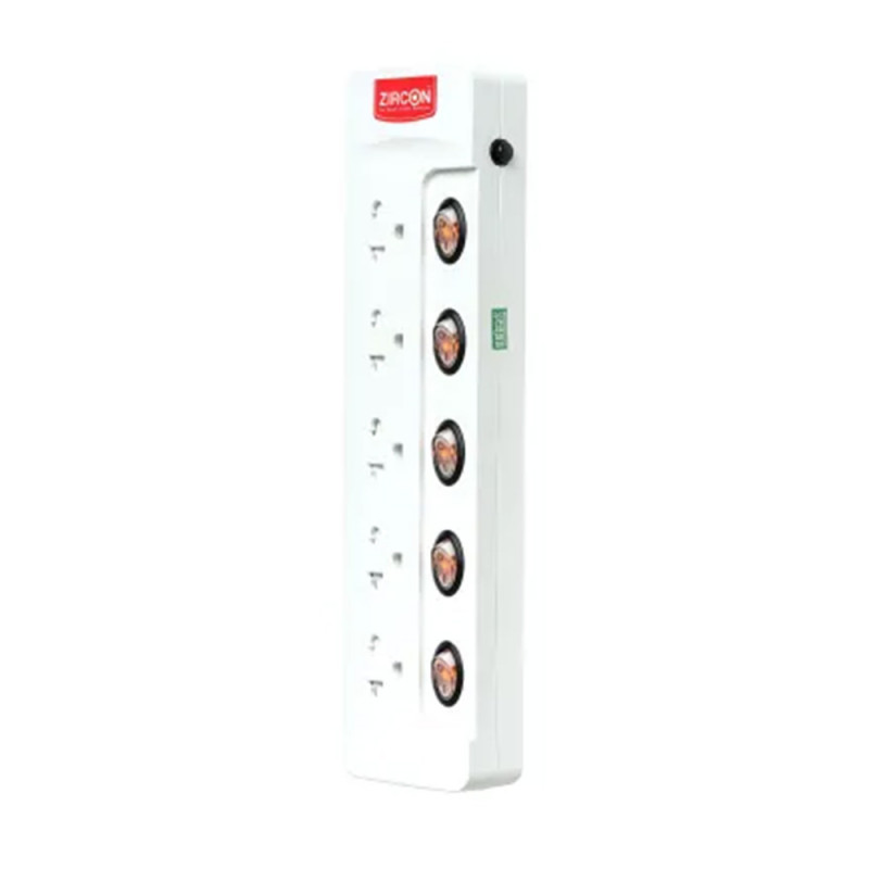 EXTENSION SOCKET (ปลั๊กไฟ) ZIRCON ZC-105 (5เมตร) (3Y)