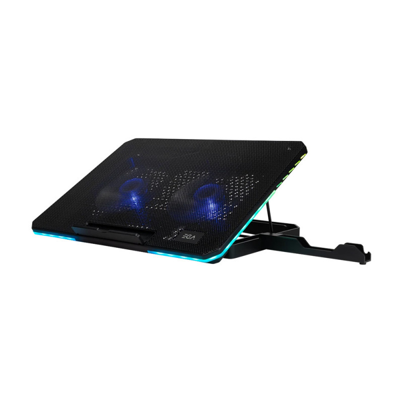 COOLING PAD (อุปกรณ์ระบายความร้อนโน้ตบุ๊ค) EGA TYPE CP6 (BLACK) (2Y)