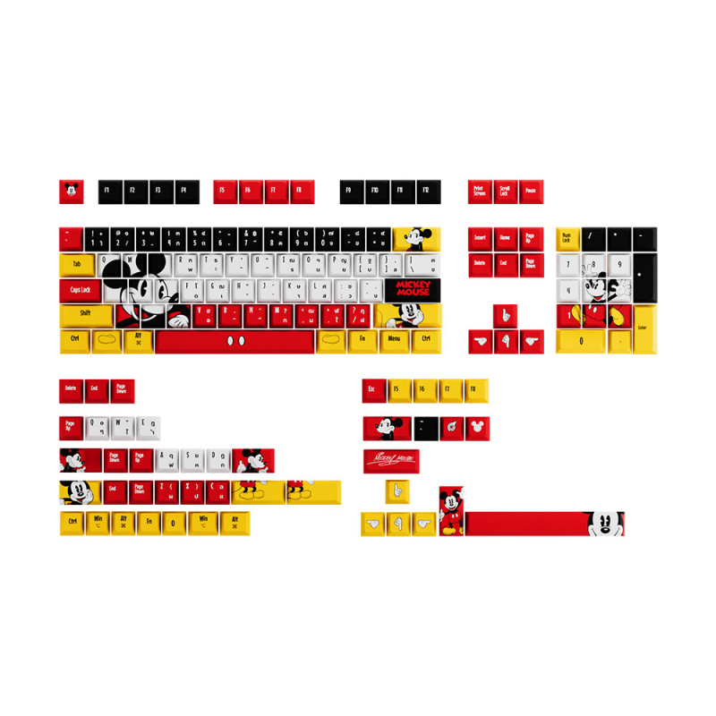 KEYCAP (คีย์แคป) LOGA KEYCAPS SET : DISNEY MICKEY MOUSE [ENG/TH]
