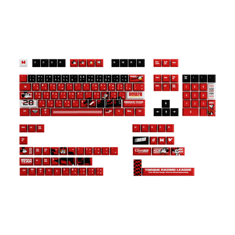 KEYCAP (คีย์แคป) LOGA KEYCAPS SET : DISNEY MICKEY MOUSE (SLEEK SPEED) [ENG/TH]