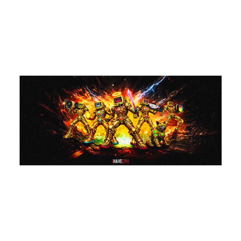 MOUSE PAD (แผ่นรองเมาส์) iHAVECPU MP013 RGB RANGERS (900 x 400 x 3 mm)