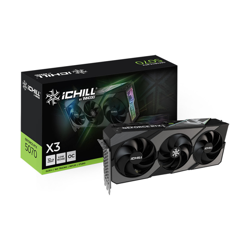 VGA(การ์ดจอ) INNO3D GEFORCE RTX 5070 ICHILL X3 - 12GB GDDR7