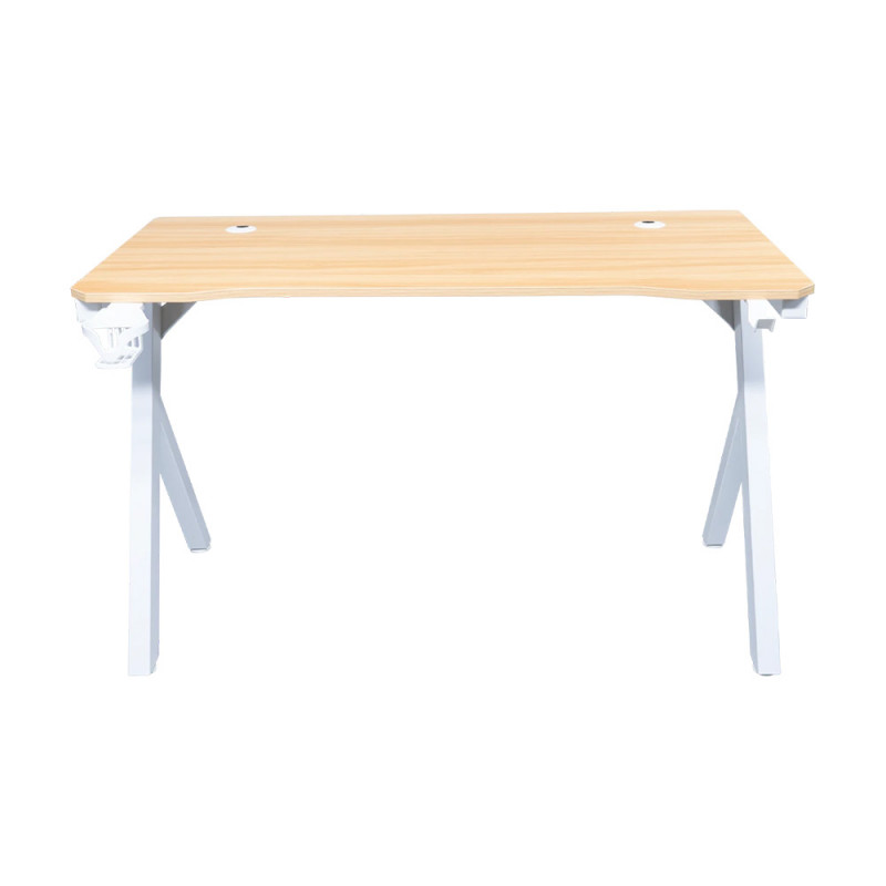 [BY ORDER] GAMING DESK (โต๊ะเกมมิ่ง) NUBWO ND-603 (WHITE WOOD) (1Y)