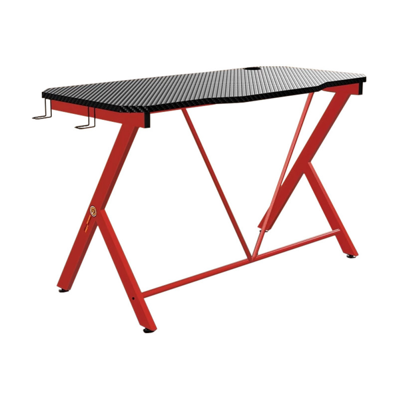 [BY ORDER] GAMING DESK (โต๊ะเกมมิ่ง) NEOLUTION E-SPORT MANTLE II BLACK TOP RED FRAME (120 x 60 x 76) (1Y)