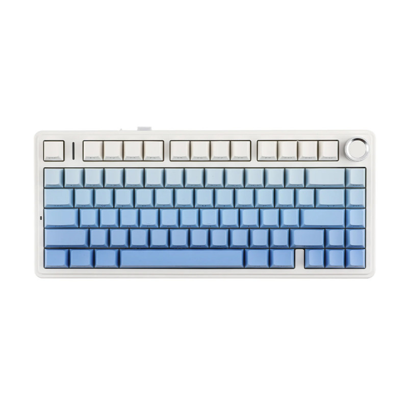 KEYBOARD (คีย์บอร์ด) AULA F75 SIDE PRINTED (GRADIENT BLUE) 3IN1 WIRELESS [STAR VECTOR SWITCH] (EN) (2Y)