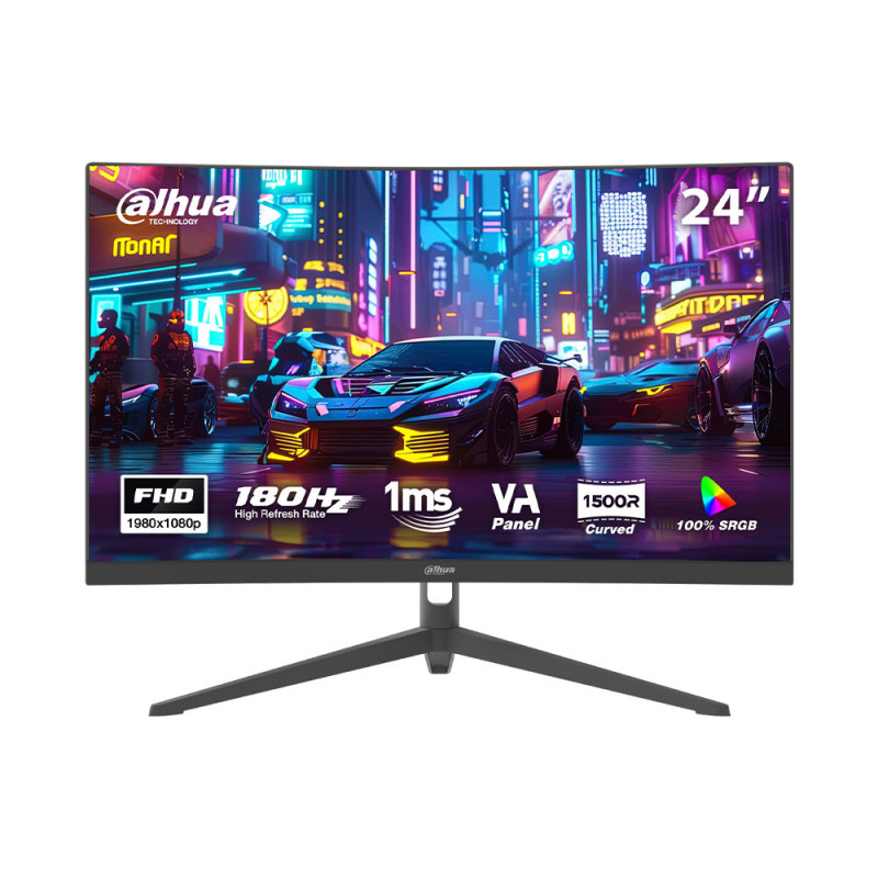 MONITOR (จอมอนิเตอร์) DAHUA LM24-E230CN - 23.6 VA FHD CURVED 180Hz (3Y)