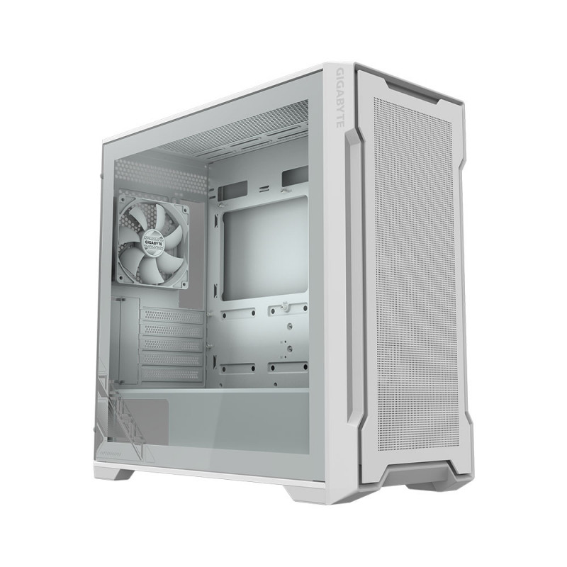CASE (เคส) GIGABYTE C102 GLASS ICE (WHITE)(mATX) (1Y)