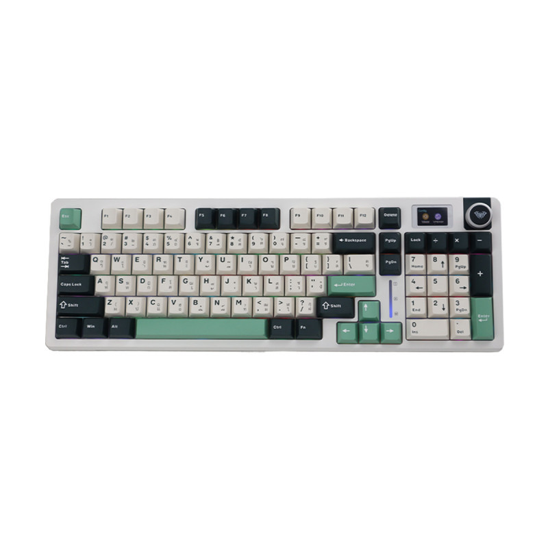 KEYBOARD (คีย์บอร์ด) AULA S98 PRO (FIELD GREEN) 3IN1 WIRELESS [GRAYWOOD V4 SWITCH] (EN/TH) (2Y)