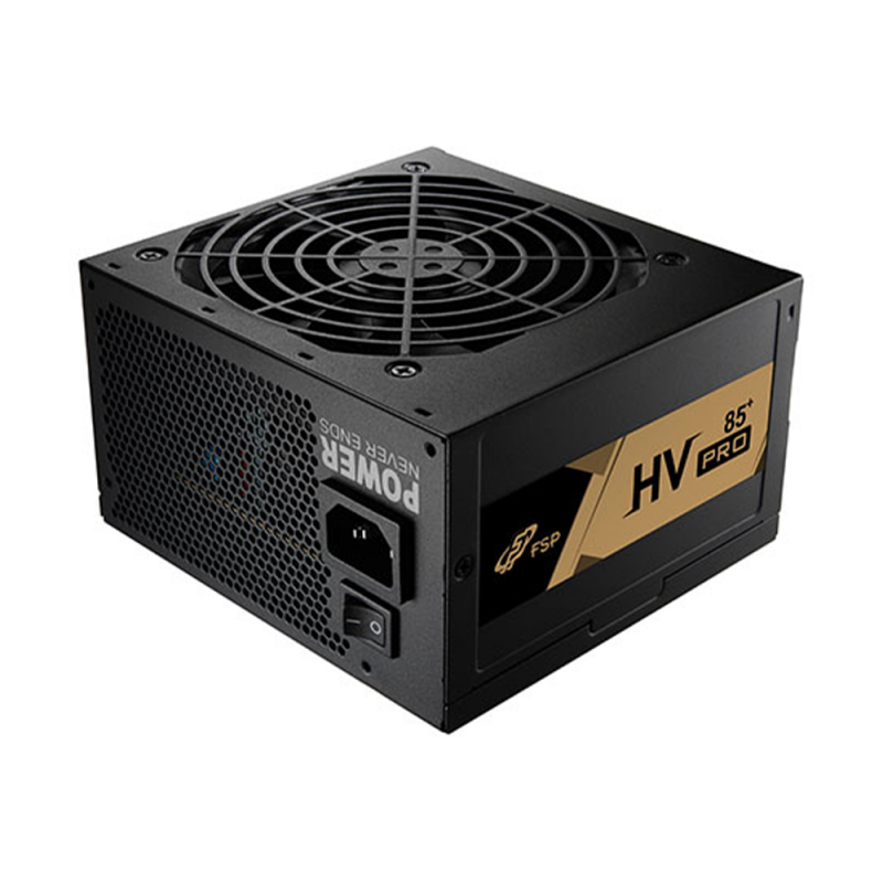 PSU (อุปกรณ์จ่ายไฟ) FSP HV PRO 85+ 650W 80+ BRONZE/DIRECT CABLE
