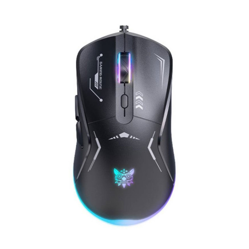 MOUSE (เมาส์) ONIKUMA OKAMI WIRED GAMING MOUSE : BLACK (2Y)
