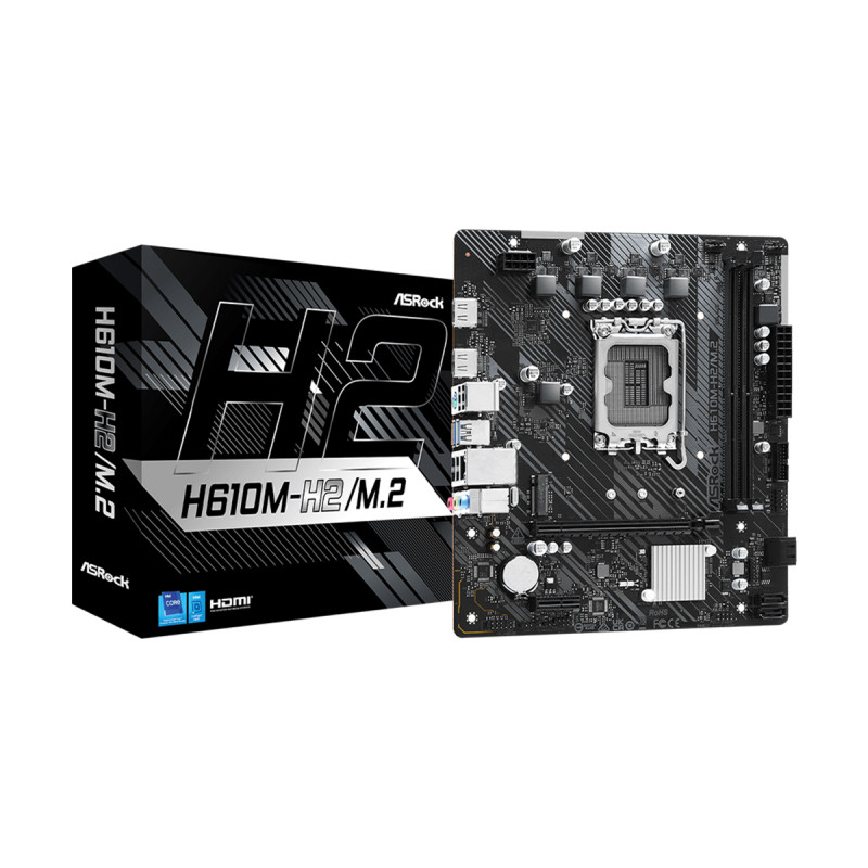 MAINBOARD (เมนบอร์ด)(1700) ASROCK H610M-H2/M.2-D4 (3Y)