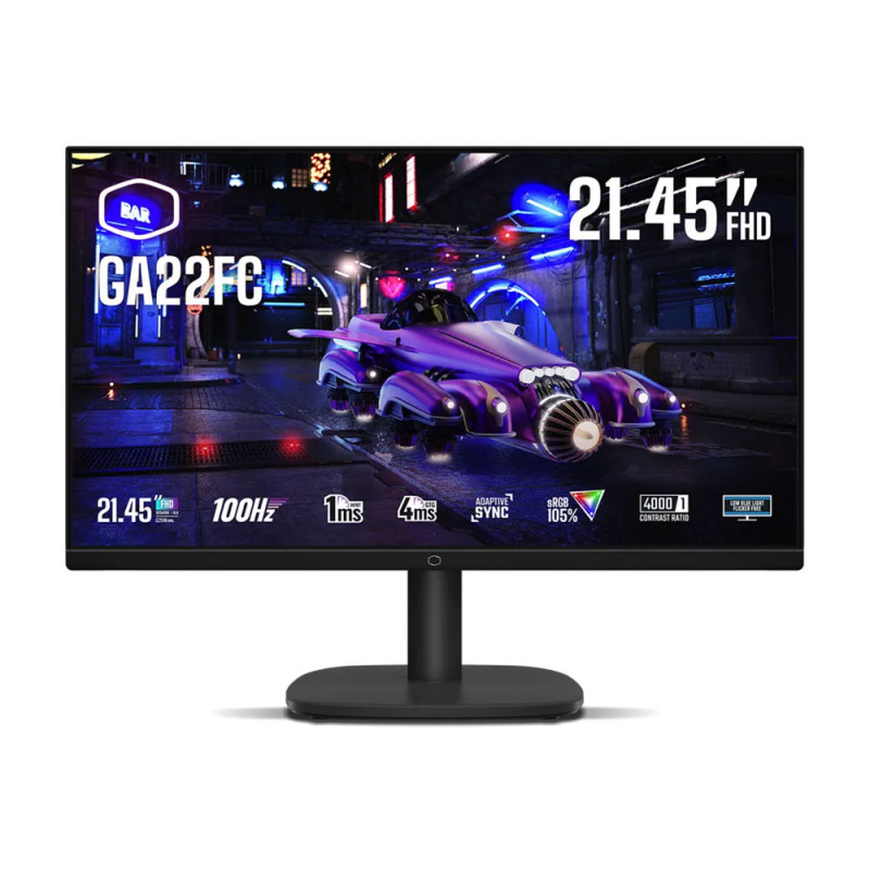 MONITOR (จอมอนิเตอร์) COOLER MASTER GA22FC 21.45 VA FHD 100Hz (3Y)