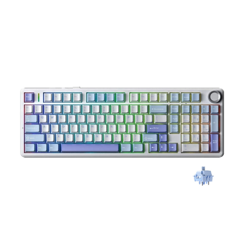 KEYBOARD (คีย์บอร์ด) AULA F99 PRO (SKY VIOLET) STAR VECTOR SWITCH (EN/TH) (2Y)