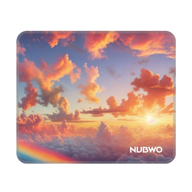 MOUSE PAD (แผ่นรองเมาส์) NUBWO MOUSEPAD NP643 SUNSET SKY SIZE S (300x250x3MM)