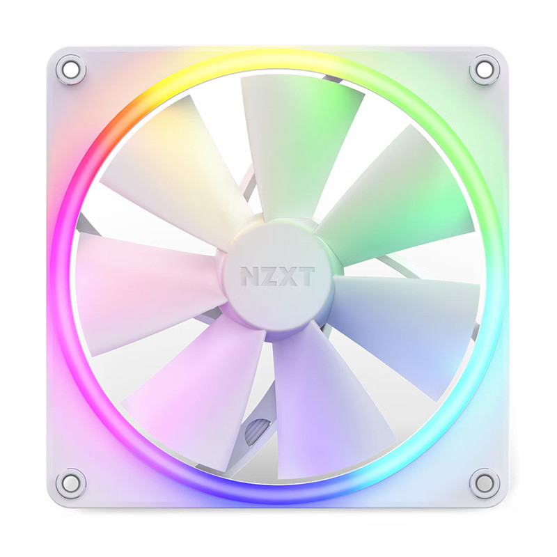 FAN (พัดลม) NZXT F140 RGB SINGLE PACK (MATTE WHITE) : RF-R14SF-W1