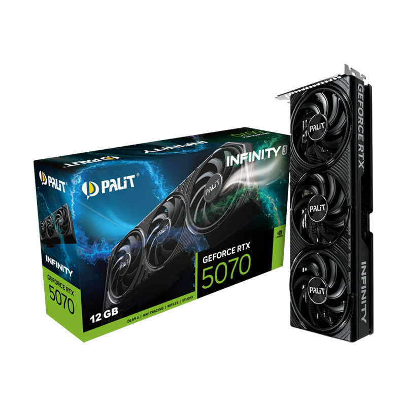 VGA(การ์ดจอ) PALIT GEFORCE RTX 5070 INFINITY 3 - 12GB GDDR7 (NE75070019K9-GB2050S) (3Y)