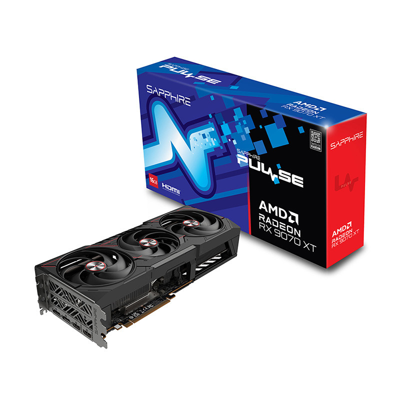 VGA(การ์ดจอ) SAPPHIRE PULSE RADEON RX 9070 XT GAMING - 16GB GDDR6 (DUAL HDMI/DUAL DP) (3Y)